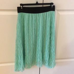 Mint & Black Lularoe Skirt Small